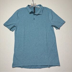 Lululemon Polo Shirt Men’s Small Blue Heather Performance
